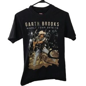Hanes Garth brooks world tour 2014-2015 black t-shirt